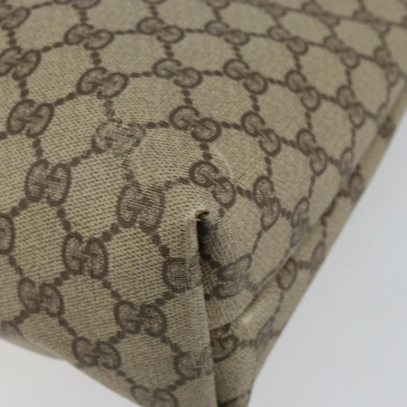 GUCCI GG Supreme PVC Tote Bag Beige Gold 002 39 6130 Auth 144414