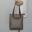 GUCCI GG Supreme PVC Tote Bag Beige Gold 002 39 6130 Auth 144414-22