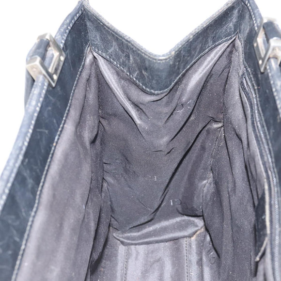 GUCCI GG Canvas Jackie Hand Bag Black Silver 002 1065 Auth 144418