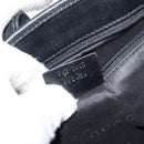 GUCCI GG Canvas Jackie Hand Bag Black Silver 002 1065 Auth 144418-12