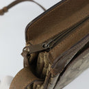 GUCCI GG Supreme Web Sherry Line Bag PVC Beige Gold 14 02 013 Auth 144420-10