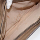 GUCCI GG Supreme Web Sherry Line Bag PVC Beige Gold 14 02 013 Auth 144420-11