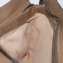 GUCCI GG Supreme Web Sherry Line Bag PVC Beige Gold 14 02 013 Auth 144420-19