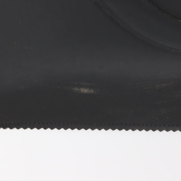 CHANEL COCO Mark Tote Bag Rubber Black CC Auth 144424