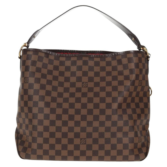LOUIS VUITTON Damier Ebene Delightful MM Shoulder Bag N41460 LV Auth 144425M