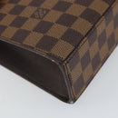 LOUIS VUITTON Damier Ebene Malesherbes Hand Bag N51379 LV Auth 144426-16