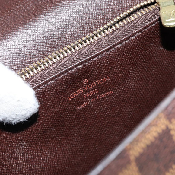 LOUIS VUITTON Damier Ebene Malesherbes Hand Bag N51379 LV Auth 144426