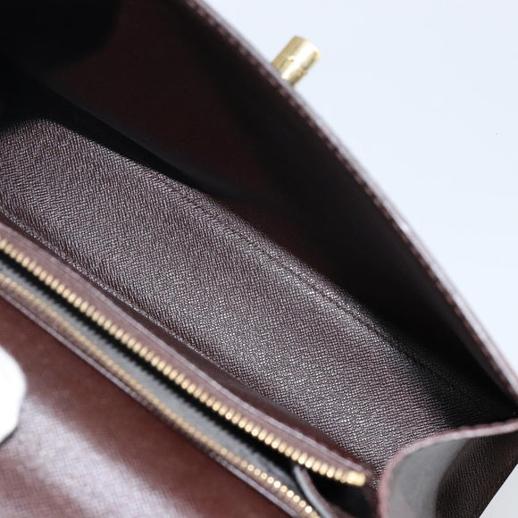 LOUIS VUITTON Damier Ebene Malesherbes Hand Bag N51379 LV Auth 144426