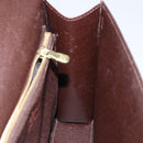 LOUIS VUITTON Damier Ebene Malesherbes Hand Bag N51379 LV Auth 144426-21