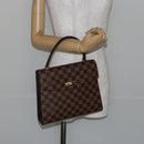 LOUIS VUITTON Damier Ebene Malesherbes Hand Bag N51379 LV Auth 144426-23