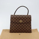 LOUIS VUITTON Damier Ebene Malesherbes Hand Bag N51379 LV Auth 144426-12