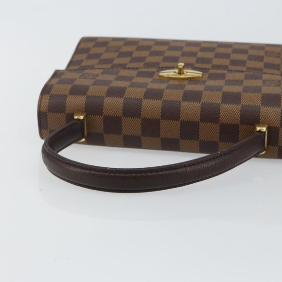 LOUIS VUITTON Damier Ebene Malesherbes Hand Bag N51379 LV Auth 144426