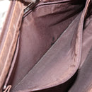 BURBERRY Nova Check Tote Bag Canvas Leather Beige Silver Auth 144429-19