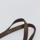 BURBERRY Nova Check Tote Bag Canvas Leather Beige Silver Auth 144429-8