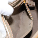 FENDI Zucchino Canvas Hand Bag Gold Light green Auth 144431-21