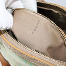 FENDI Zucchino Canvas Hand Bag Gold Light green Auth 144431-12