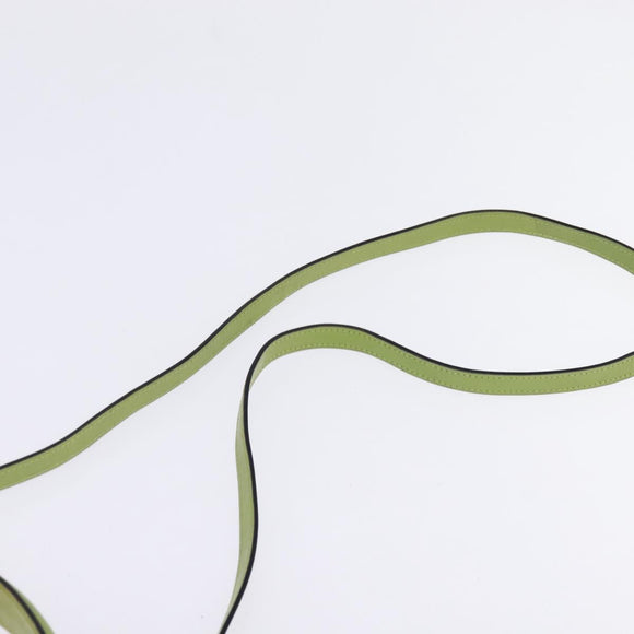 Salvatore Ferragamo Gancini Hand Bag Leather 2way Green Gold Auth 144432A