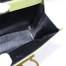 Salvatore Ferragamo Gancini Hand Bag Leather 2way Green Gold Auth 144432-21