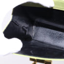 Salvatore Ferragamo Gancini Hand Bag Leather 2way Green Gold Auth 144432-22