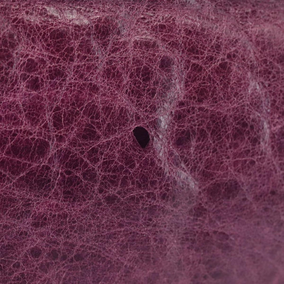 BALENCIAGA The Matelasse Hand Bag Leather Purple Silver 168031 Auth 144433