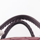 BALENCIAGA The Matelasse Hand Bag Leather Purple Silver 168031 Auth 144433-9