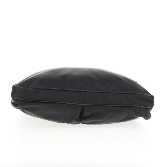 PRADA Shoulder Bag Nylon Black Silver Auth 144435V