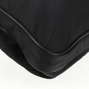 PRADA Shoulder Bag Nylon Black Silver Auth 144435V-16