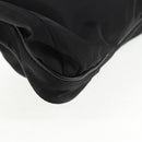 PRADA Shoulder Bag Nylon Black Silver Auth 144435V-18