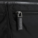 PRADA Shoulder Bag Nylon Black Silver Auth 144435V-20