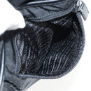 PRADA Shoulder Bag Nylon Black Silver Auth 144435V-21