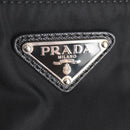PRADA Shoulder Bag Nylon Black Silver Auth 144435V-22