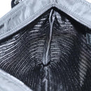 PRADA Shoulder Bag Nylon Black Silver Auth 144435V-25