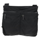 PRADA Shoulder Bag Nylon Black Silver Auth 144435V-2