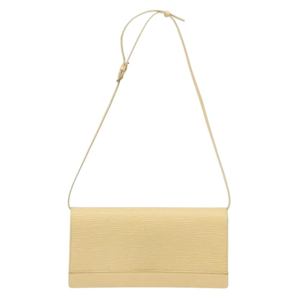 LOUIS VUITTON Epi Leather Honfleur Shoulder Bag Vanilla M5273A LV Auth 144438