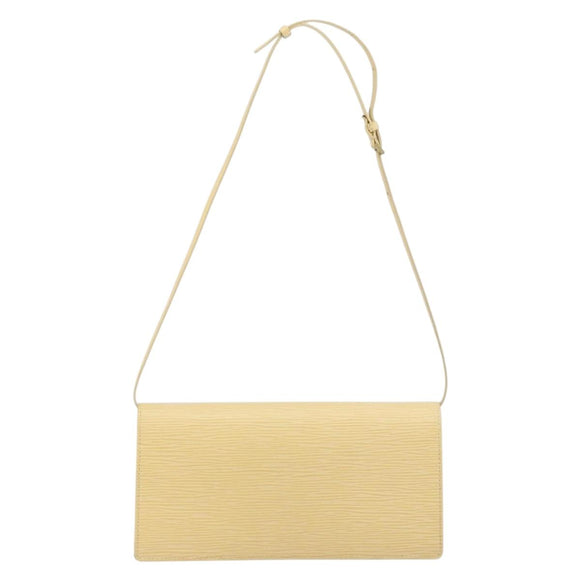 LOUIS VUITTON Epi Leather Honfleur Shoulder Bag Vanilla M5273A LV Auth 144438