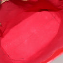 LOUIS VUITTON Monogram Vernis Reade MM Hand Bag Red Rouge M91086 LV Auth 144441-11