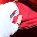 LOUIS VUITTON Monogram Vernis Reade MM Hand Bag Red Rouge M91086 LV Auth 144441-12