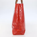 LOUIS VUITTON Monogram Vernis Reade MM Hand Bag Red Rouge M91086 LV Auth 144441-3