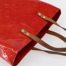 LOUIS VUITTON Monogram Vernis Reade MM Hand Bag Red Rouge M91086 LV Auth 144441-6
