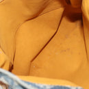 LOUIS VUITTON Monogram Denim Flat Shopper Tote Bag Blue M95018 LV Auth 144442-18