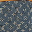 LOUIS VUITTON Monogram Denim Flat Shopper Tote Bag Blue M95018 LV Auth 144442-4