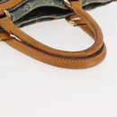 LOUIS VUITTON Monogram Denim Flat Shopper Tote Bag Blue M95018 LV Auth 144442-8