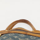 LOUIS VUITTON Monogram Denim Flat Shopper Tote Bag Blue M95018 LV Auth 144442-9