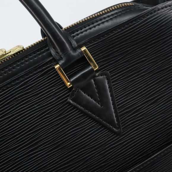 LOUIS VUITTON Epi Sorbonne Business Bag Black M54512 LV Auth 144450