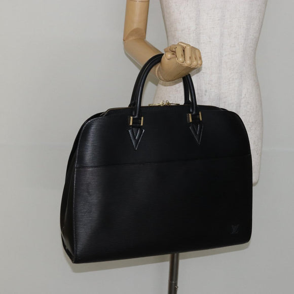 LOUIS VUITTON Epi Sorbonne Business Bag Black M54512 LV Auth 144450