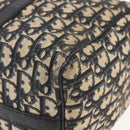Christian Dior Trotter Canvas Hand Bag Navy Silver Auth 144464-15