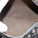 Christian Dior Trotter Canvas Hand Bag Navy Silver Auth 144464-11
