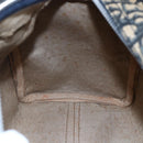 Christian Dior Trotter Canvas Hand Bag Navy Silver Auth 144464-18