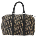 Christian Dior Trotter Canvas Hand Bag Navy Silver Auth 144464-2