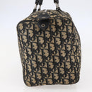 Christian Dior Trotter Canvas Hand Bag Navy Silver Auth 144464-3